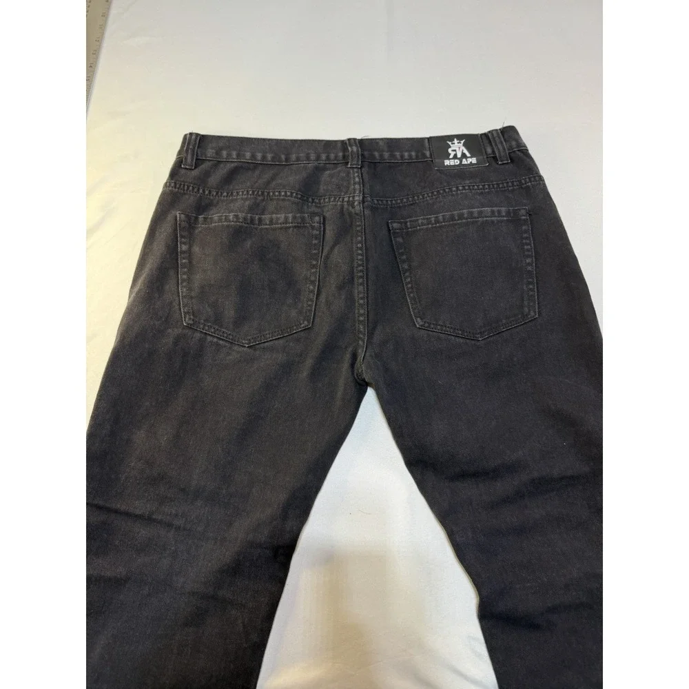 Red Ape Men's Sz 38 Straight Leg Fly‎ Front Hip Hop Baggy Grunge Y2K Streetwear